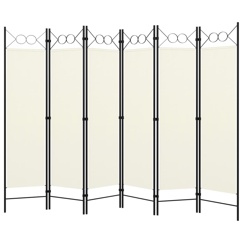 Krémfehér 6 paneles paraván 240 x 180 cm Krémfehér 6 paneles paraván 240 x 180 cm