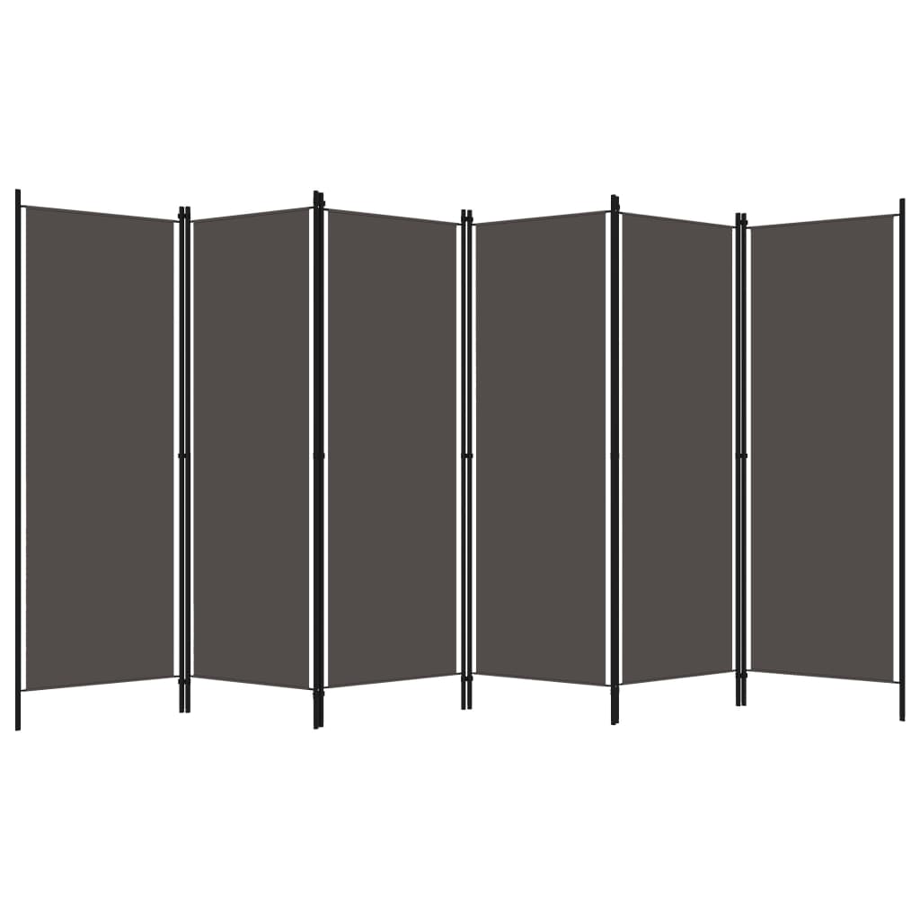 Antracitszürke 6 paneles paraván 300 x 180 cm Antracitszürke 6 paneles paraván 300 x 180 cm