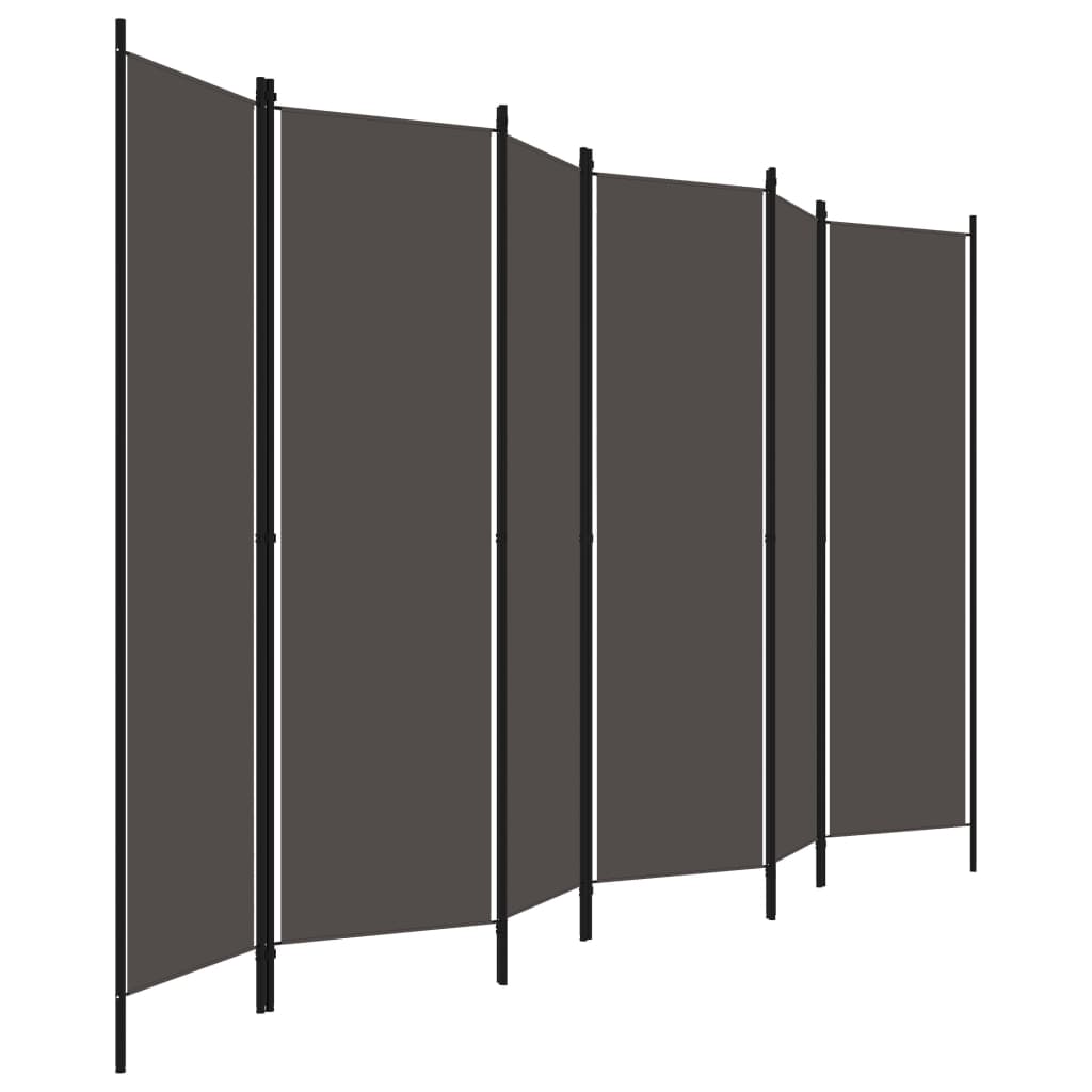 Antracitszürke 6 paneles paraván 300 x 180 cm Antracitszürke 6 paneles paraván 300 x 180 cm