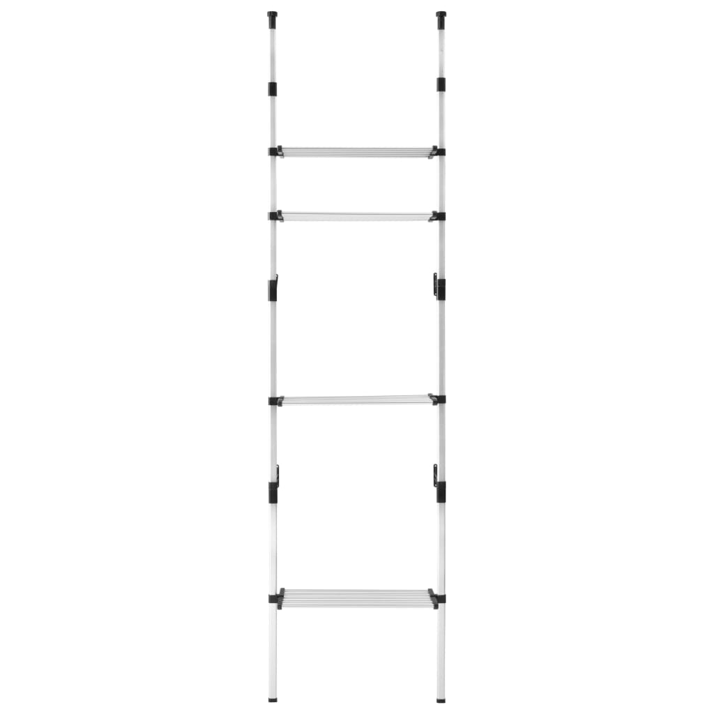 Alumínium teleszkópos szekrényrendszer polcokkal