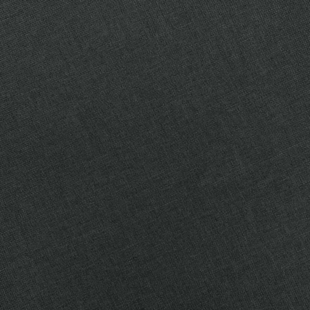 Sötétszürke szövet fotel lábzsámollyal