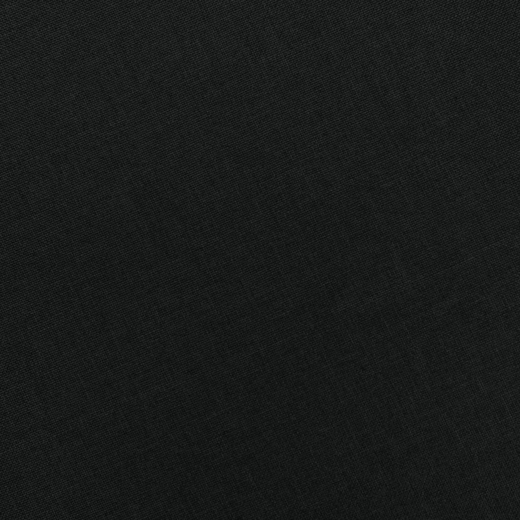 Fekete szövet fotel lábzsámollyal