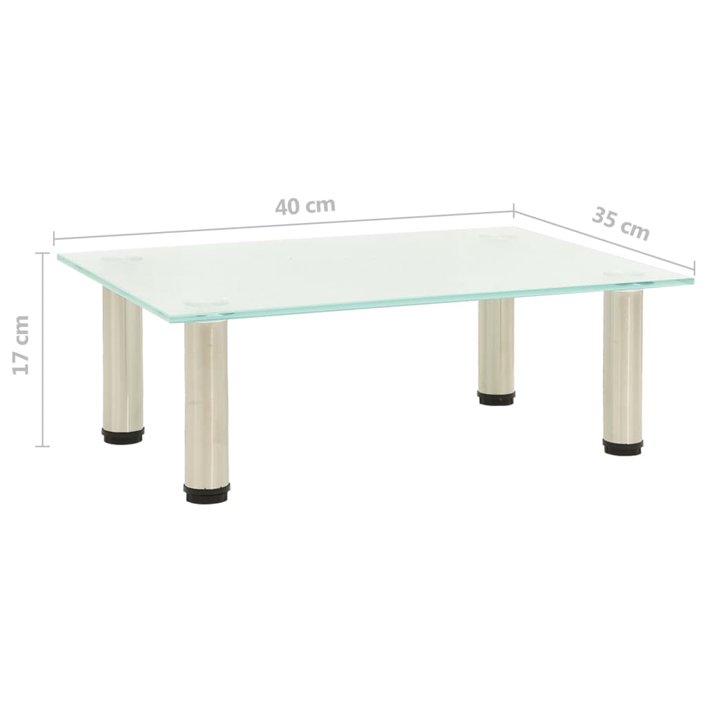 Fekete edzett tejüveg tv-állvány 40 x 35 x 17 cm Fekete edzett tejüveg tv-állvány 40 x 35 x 17 cm