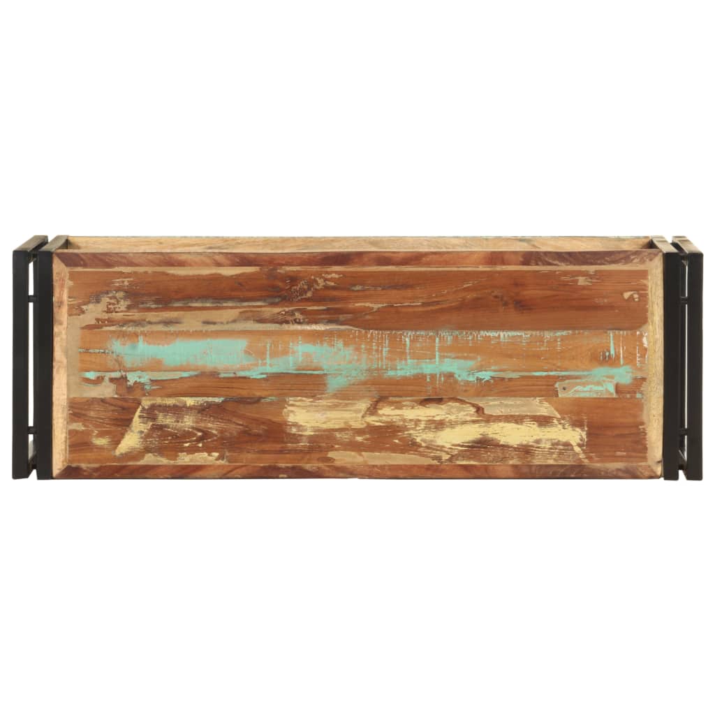 Tömör újrahasznosított fa tv-szekrény 90 x 30 x 40 cm