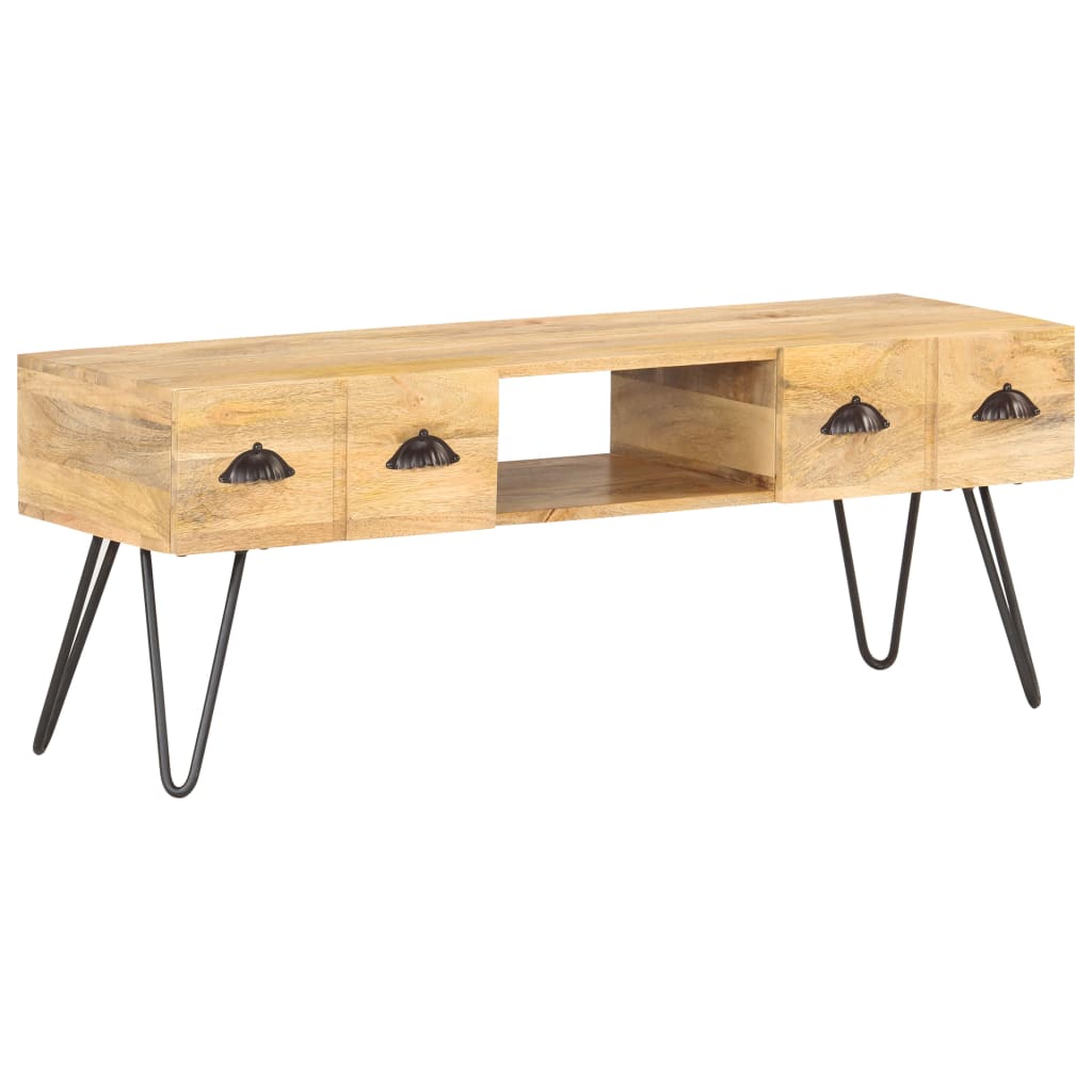 Tömör mangófa tv-szekrény 120 x 35 x 45 cm