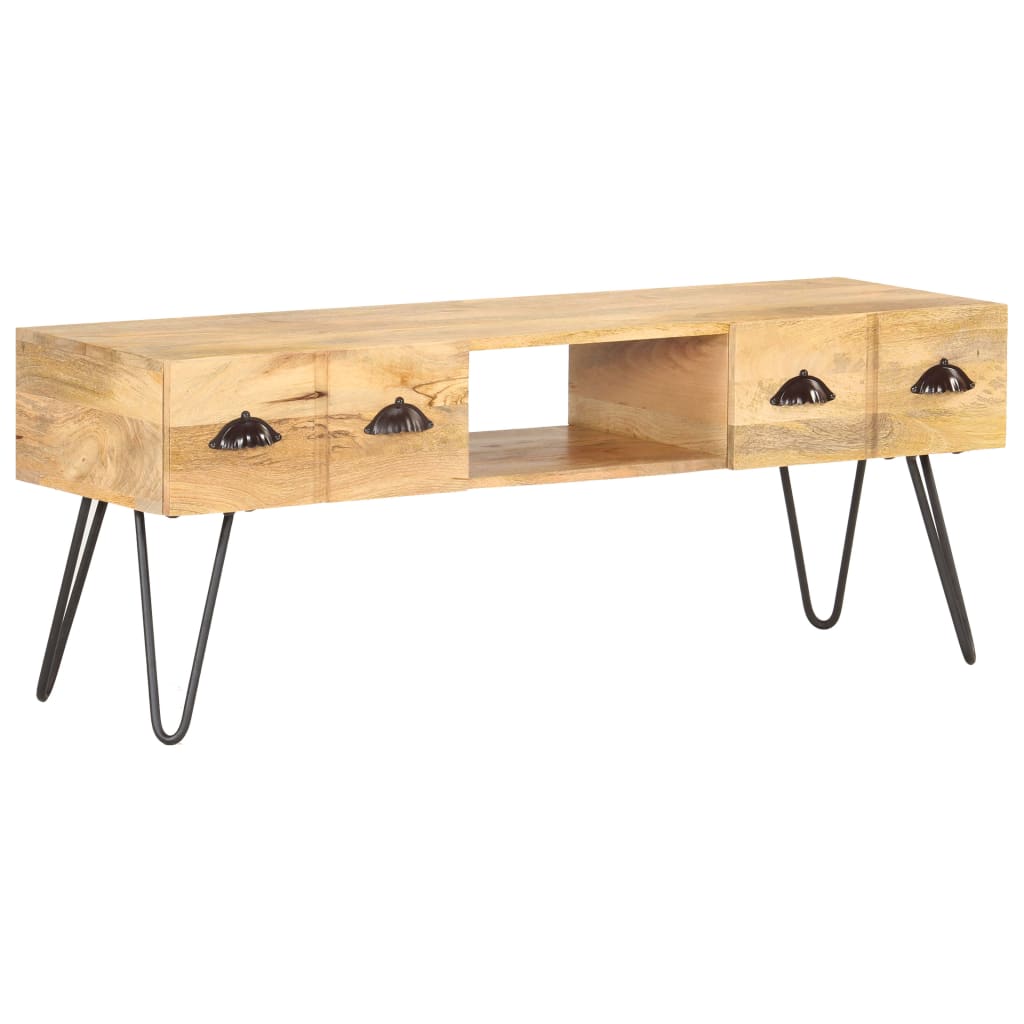 Tömör mangófa tv-szekrény 120 x 35 x 45 cm
