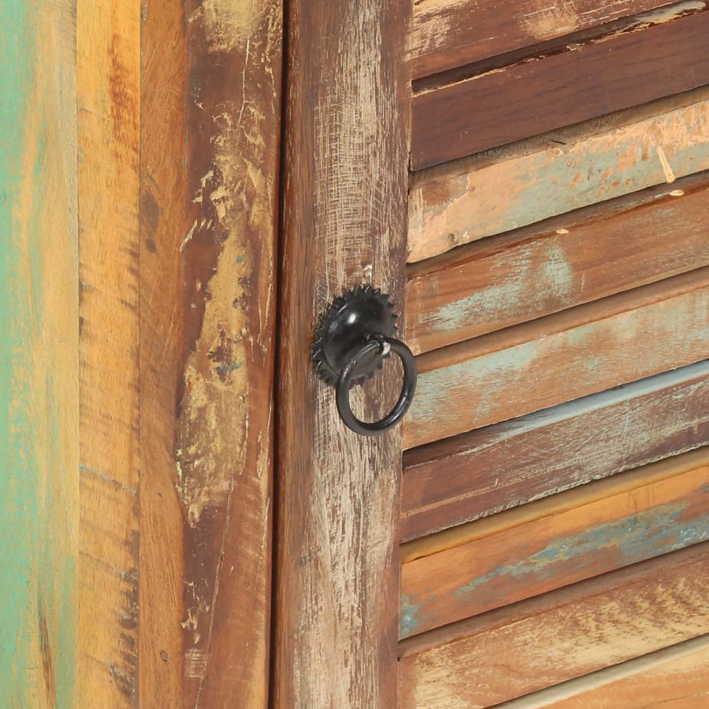 Tömör újrahasznosított fa magasszekrény 45 x 32 x 110 cm