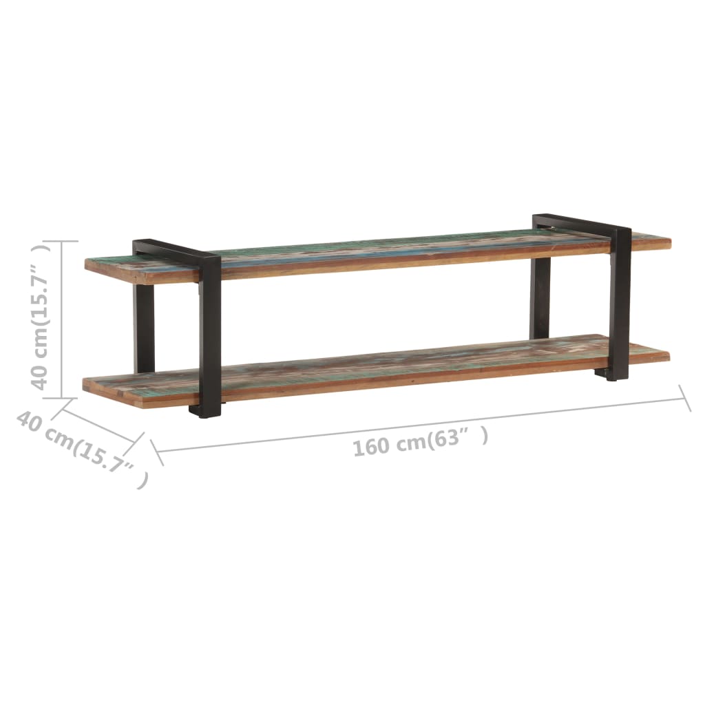 Tömör újrahasznosított fa tv-szekrény 160 x 40 x 40 cm Tömör újrahasznosított fa tv-szekrény 160 x 40 x 40 cm