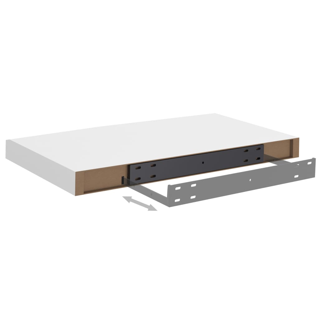 2 db fehér mdf fali polc 50 x 23 x 3,8 cm 2 db fehér mdf fali polc 50 x 23 x 3,8 cm