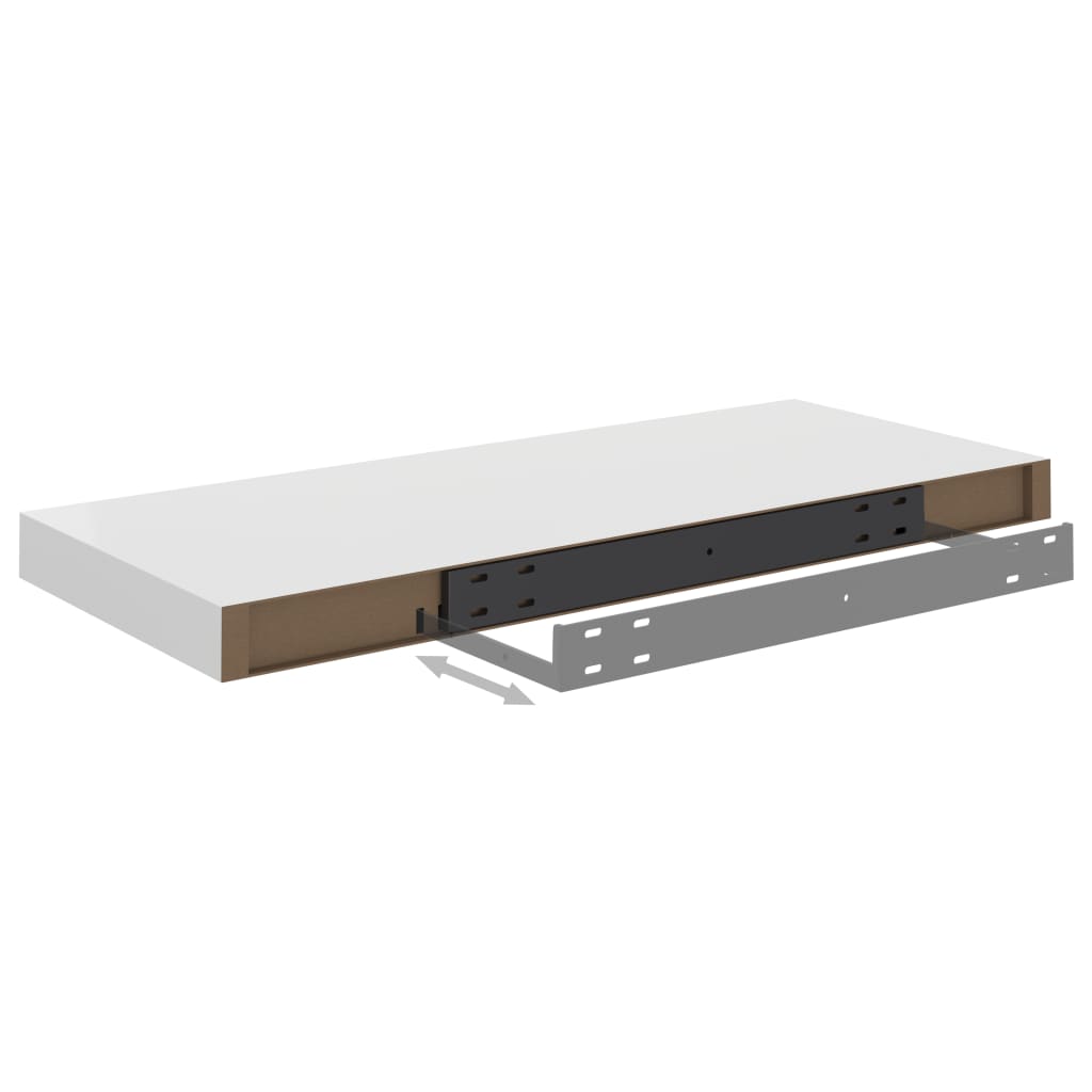 2 db fehér mdf fali polc 60 x 23,5 x 3,8 cm 2 db fehér mdf fali polc 60 x 23,5 x 3,8 cm