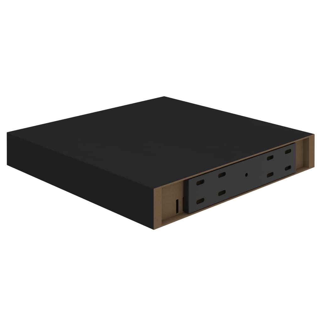 2 db fekete mdf fali polc 23 x 23,5 x 3,8 cm 2 db fekete mdf fali polc 23 x 23,5 x 3,8 cm