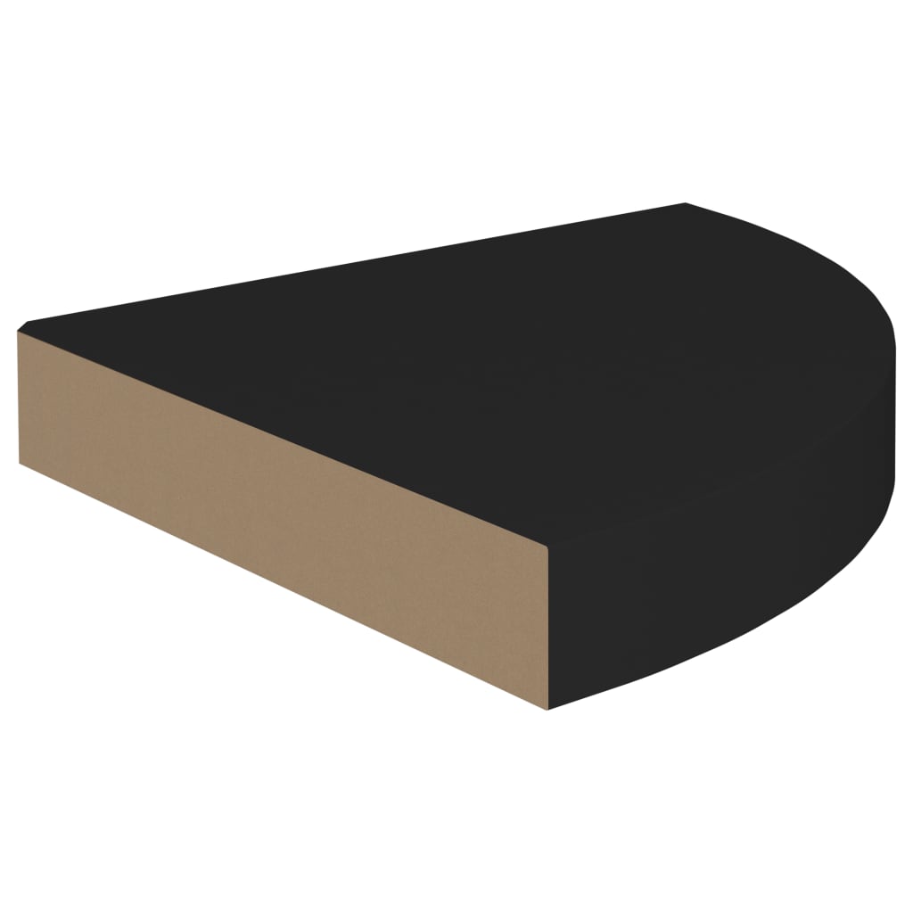 2 db fekete mdf lebegő sarokpolc 25 x 25 x 3,8 cm 2 db fekete mdf lebegő sarokpolc 25 x 25 x 3,8 cm