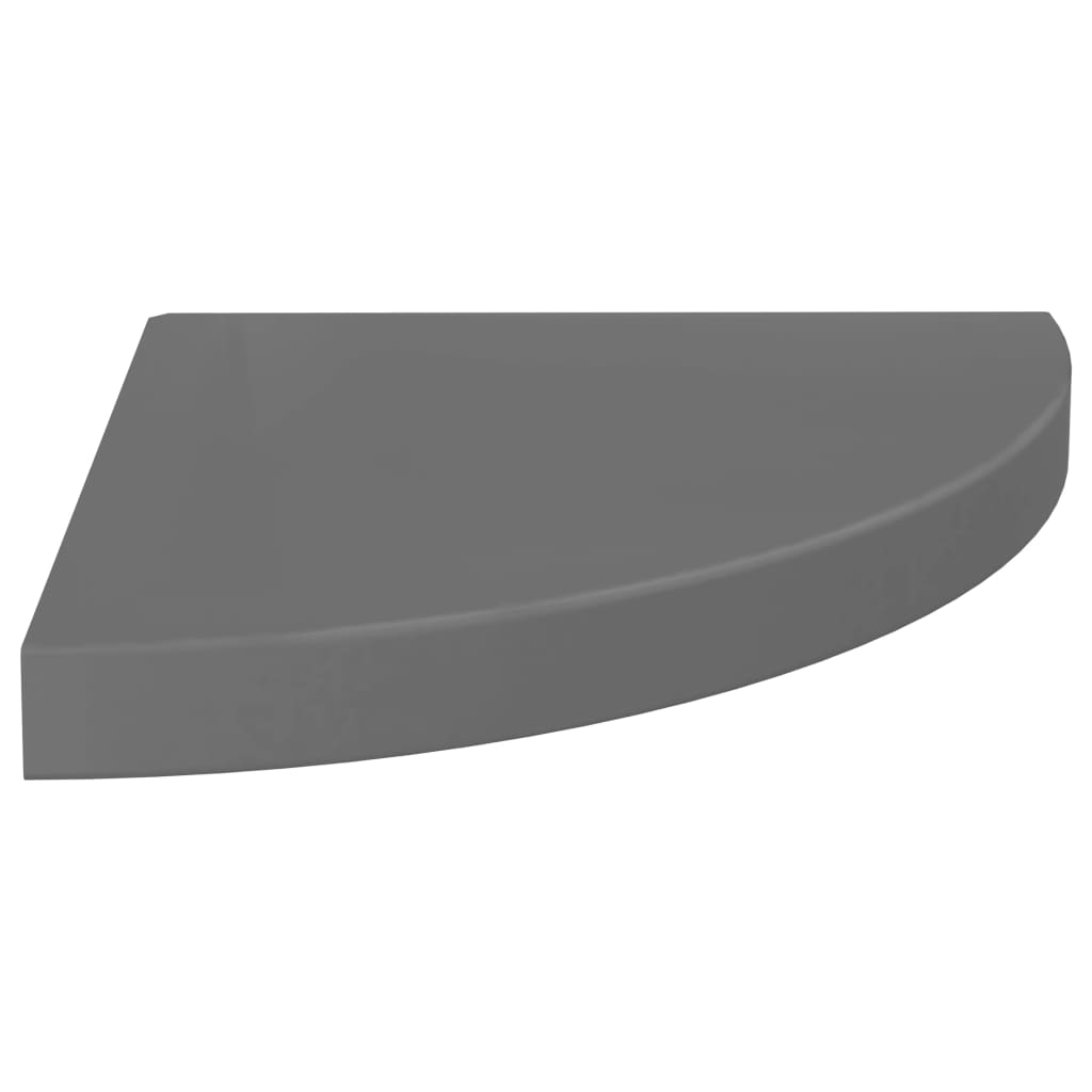 4 db magasfényű szürke mdf lebegő sarokpolc 35 x 35 x 3,8 cm 4 db magasfényű szürke mdf lebegő sarokpolc 35 x 35 x 3,8 cm