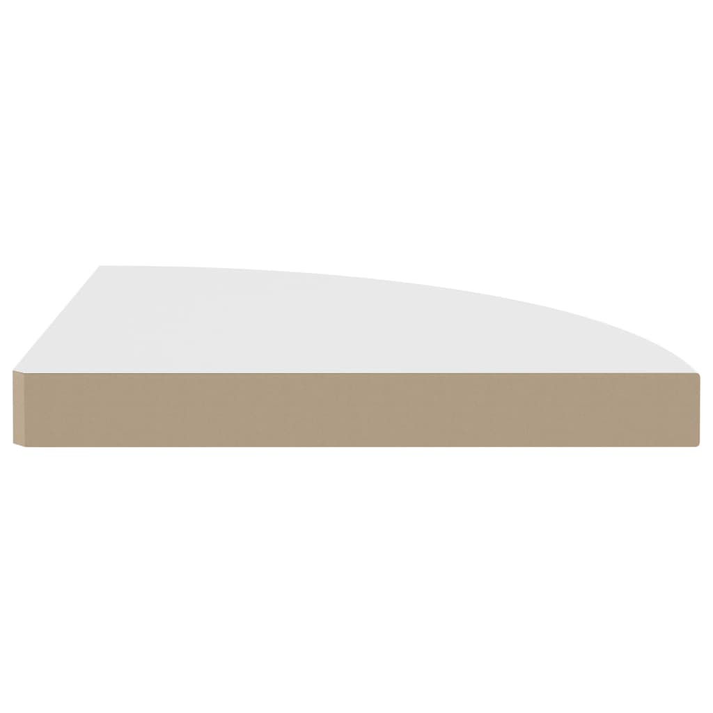 Fehér mdf lebegő sarokpolc 35 x 35 x 3,8 cm Fehér mdf lebegő sarokpolc 35 x 35 x 3,8 cm