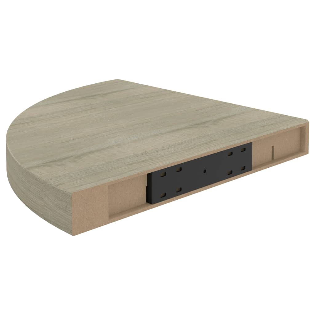 4 db tölgyszínű mdf lebegő sarokpolc 35 x 35 x 3,8 cm 4 db tölgyszínű mdf lebegő sarokpolc 35 x 35 x 3,8 cm