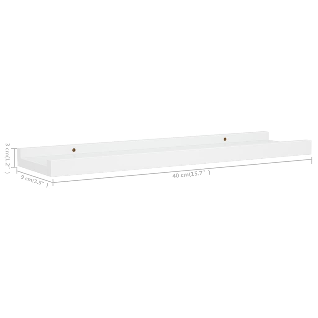2 db fehér mdf szegélypolc képkeretekhez 40 x 9 x 3 cm 2 db fehér mdf szegélypolc képkeretekhez 40 x 9 x 3 cm