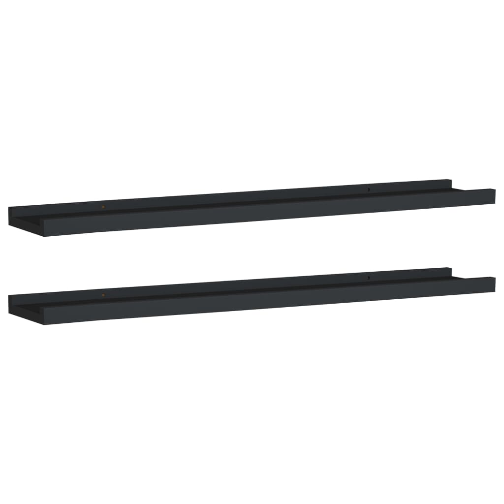 2 db fekete mdf szegélypolc képkeretekhez 80 x 9 x 3 cm 2 db fekete mdf szegélypolc képkeretekhez 80 x 9 x 3 cm
