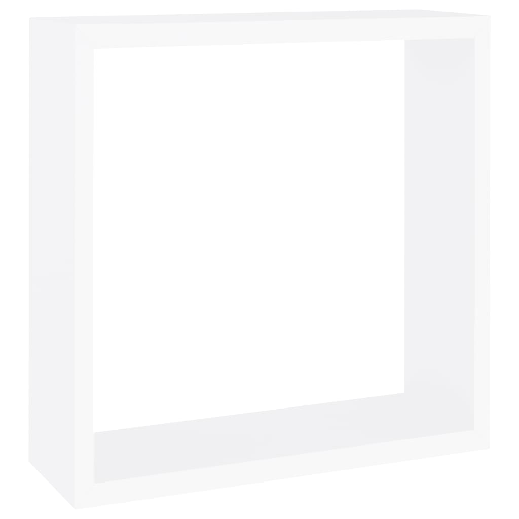 3 db fehér mdf fali kockapolc