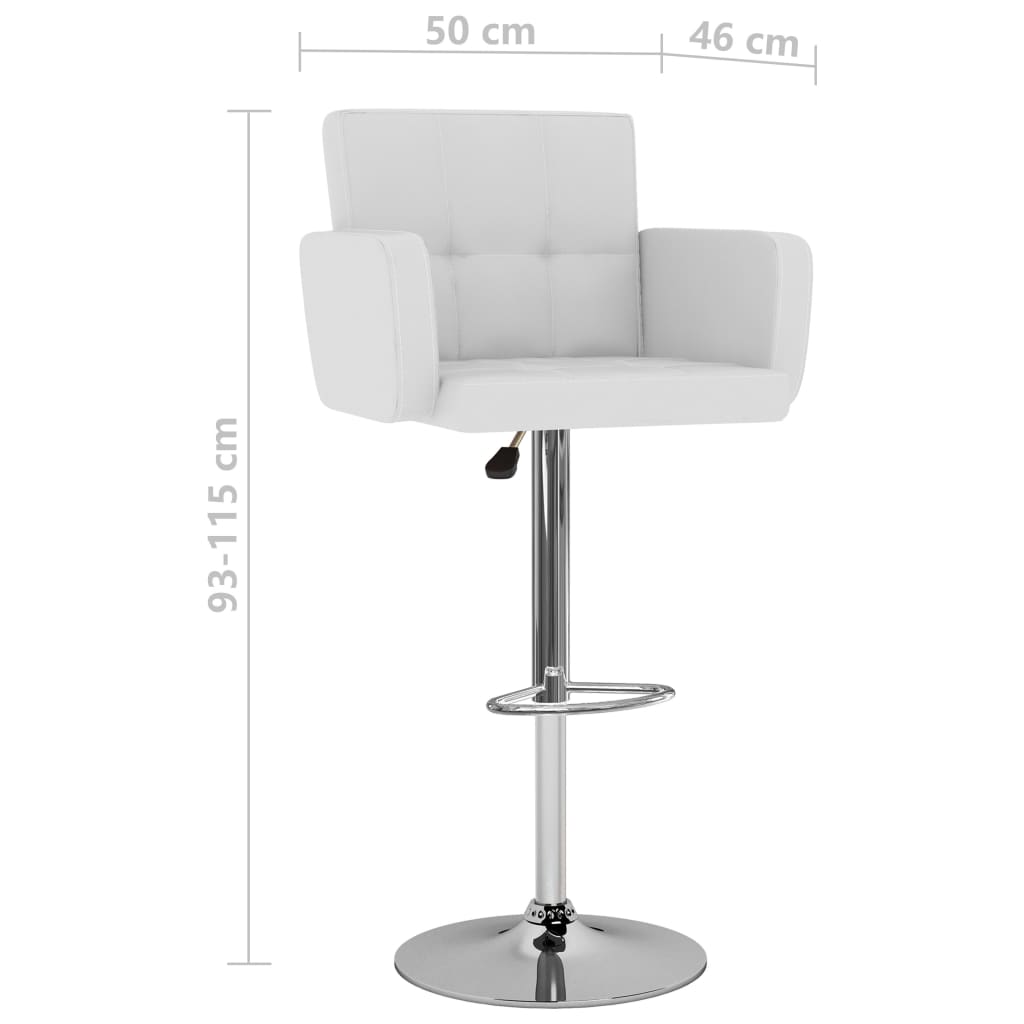 2 db fehér műbőr bárszék 2 db fehér műbőr bárszék