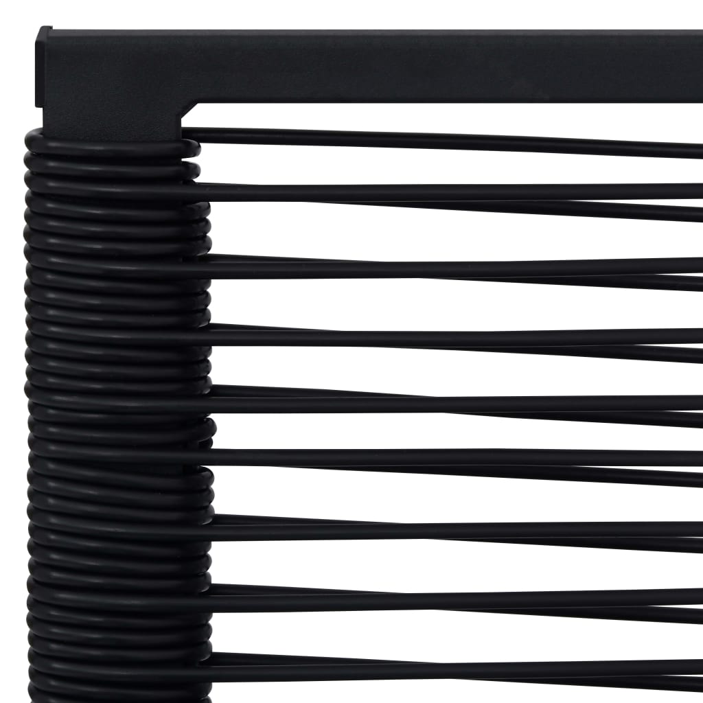 2 db fekete pvc rattan kerti szék