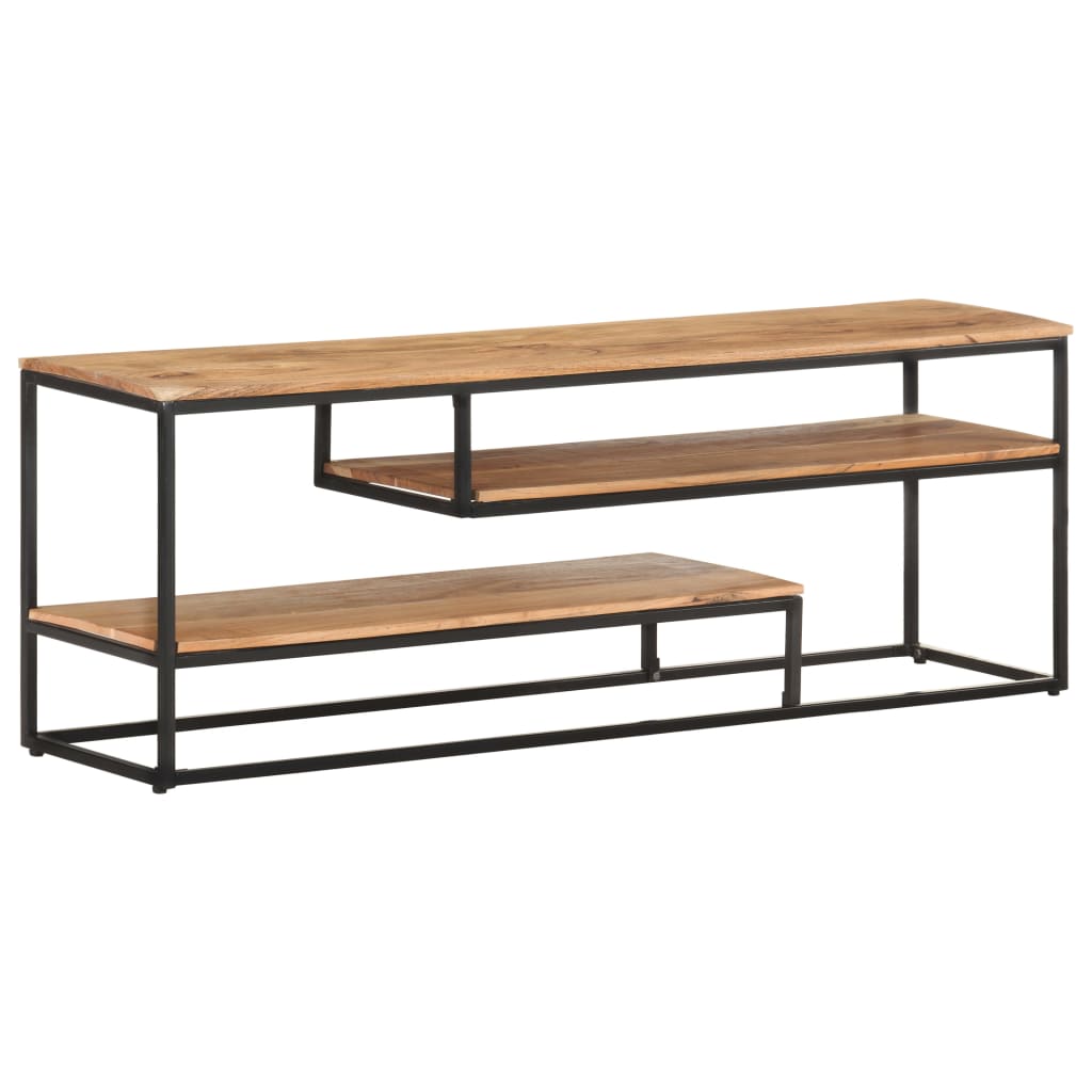 Tömör akácfa tv-szekrény 130 x 30 x 45 cm Tömör akácfa tv-szekrény 130 x 30 x 45 cm