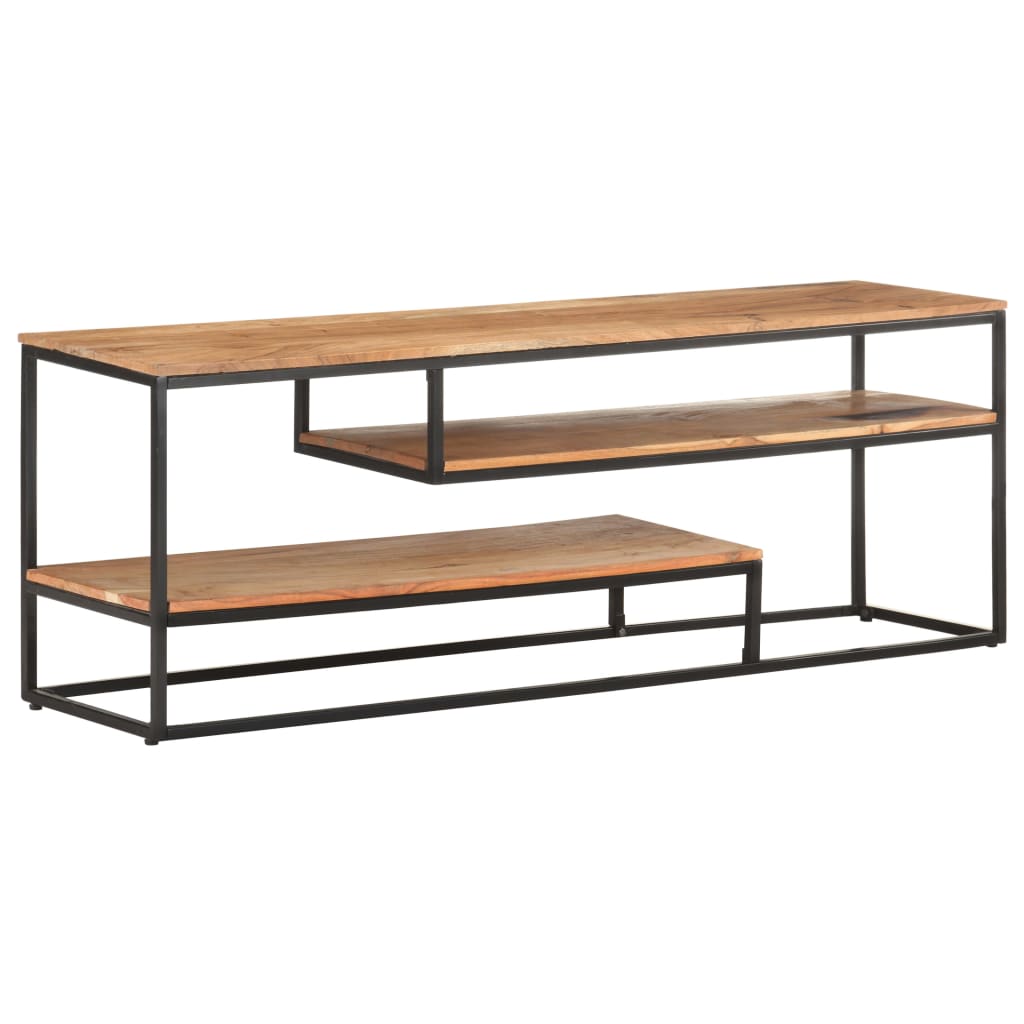 Tömör akácfa tv-szekrény 130 x 30 x 45 cm Tömör akácfa tv-szekrény 130 x 30 x 45 cm