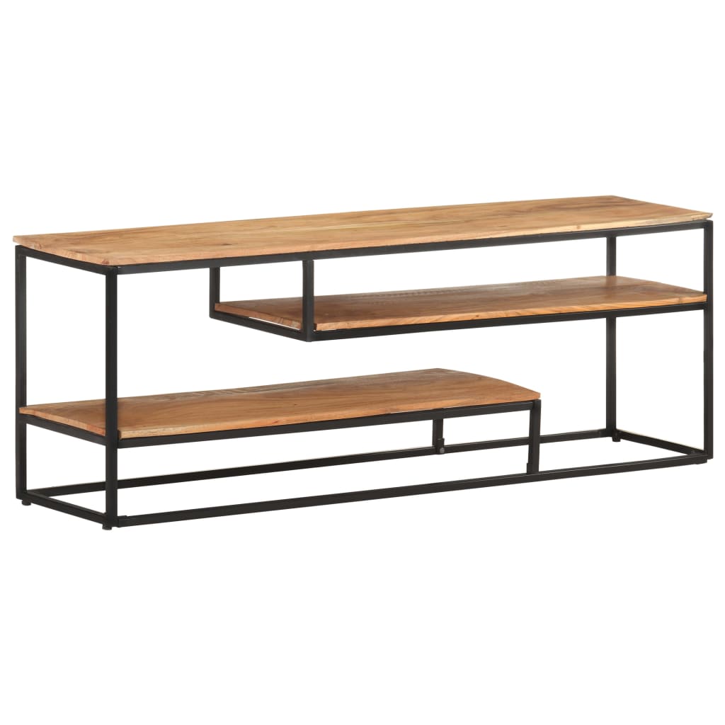Tömör akácfa tv-szekrény 130 x 30 x 45 cm Tömör akácfa tv-szekrény 130 x 30 x 45 cm