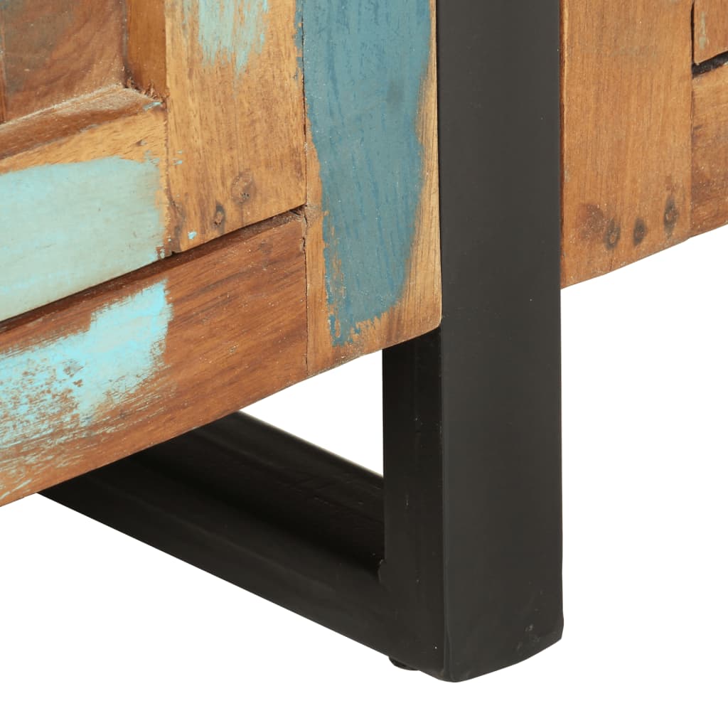 Tömör újrahasznosított fa tálalószekrény 172 x 35 x 80 cm