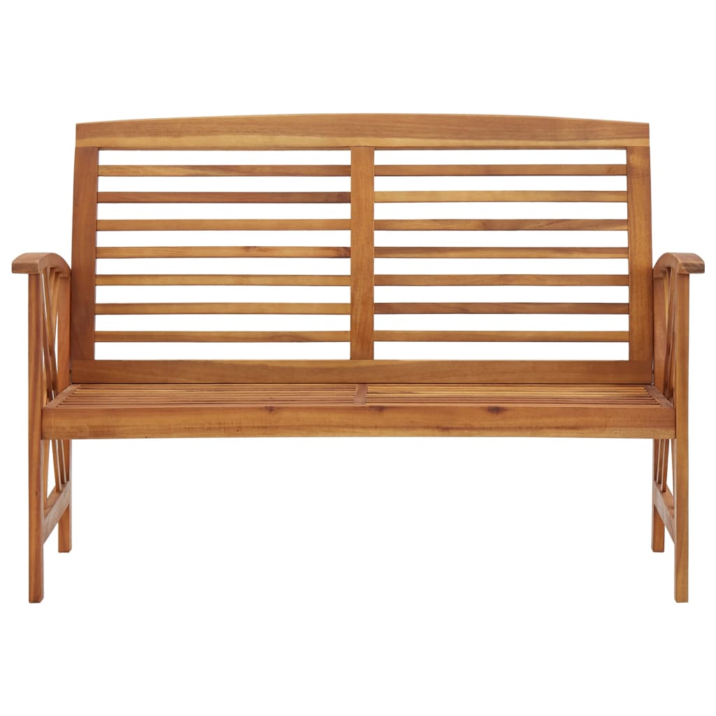 Tömör akácfa kerti pad 119 cm