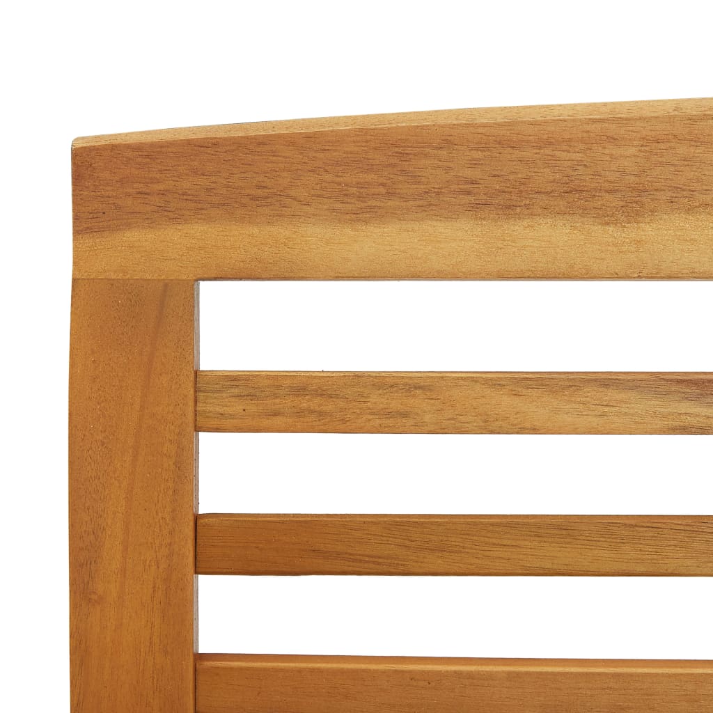 Tömör akácfa kerti pad 119 cm