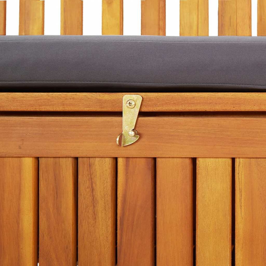 Tömör akácfa kerti tárolópad 120 cm