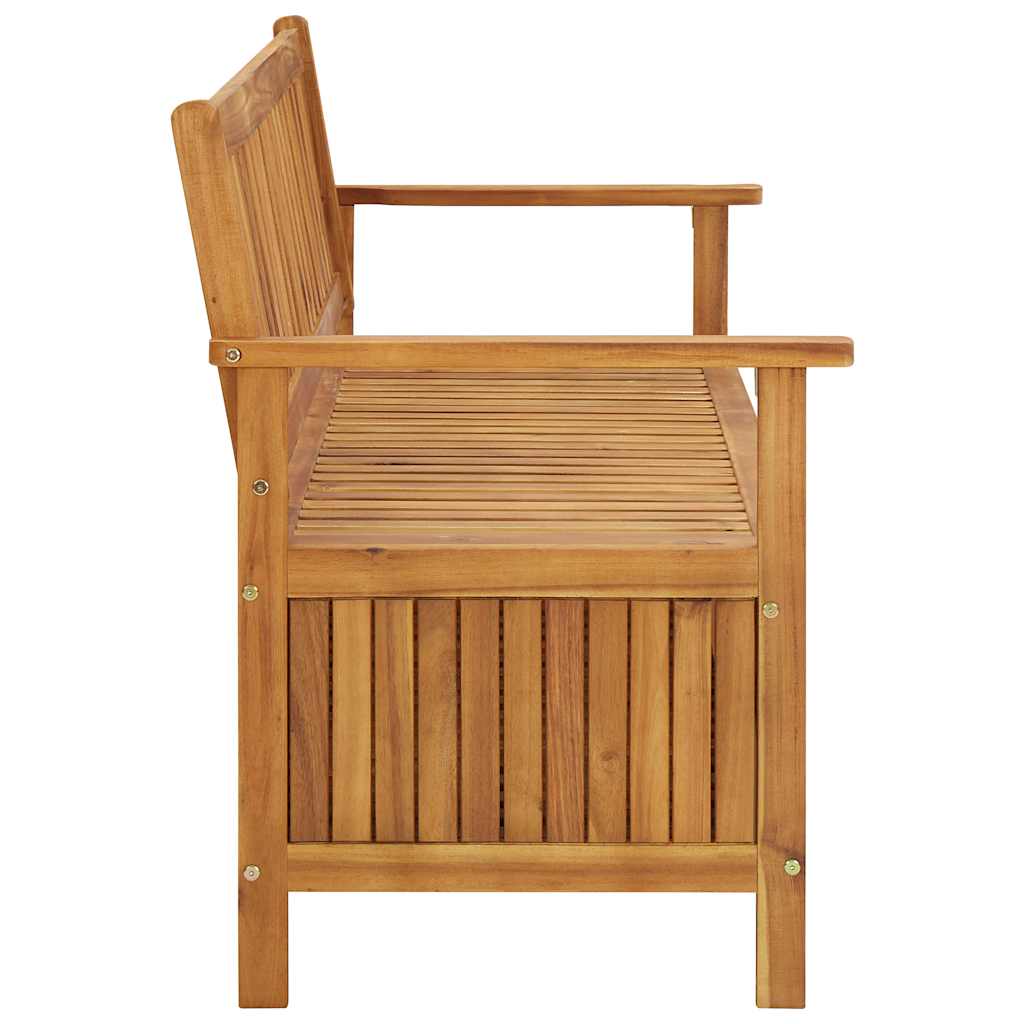 Tömör akácfa kerti tárolópad 148 cm