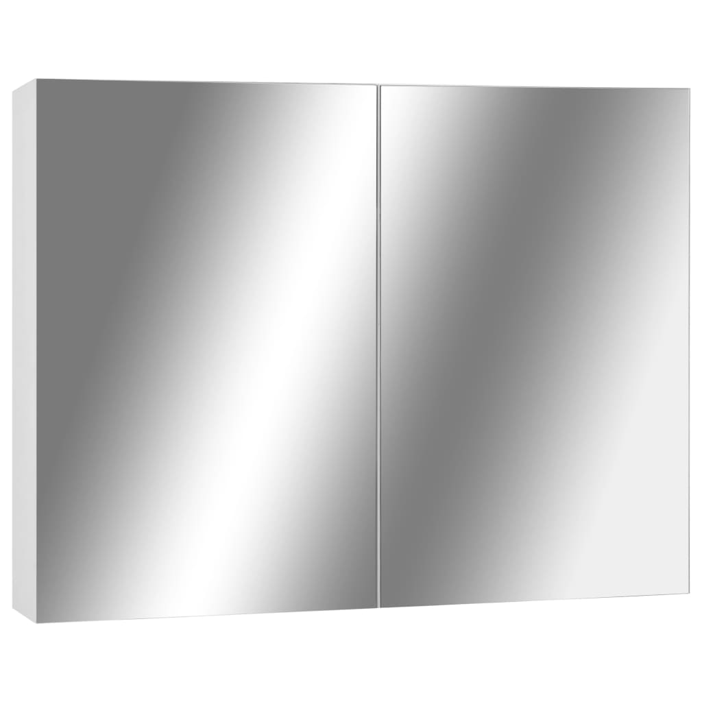 325186 bathroom mirror cabinet white 80x15x60 cm mdf