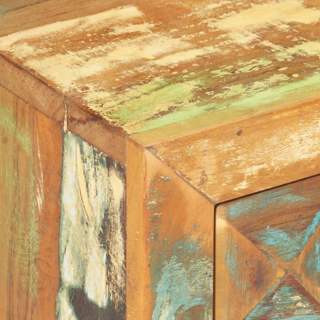 Tömör újrahasznosított fa éjjeliszekrény 40 x 30 x 50 cm Tömör újrahasznosított fa éjjeliszekrény 40 x 30 x 50 cm