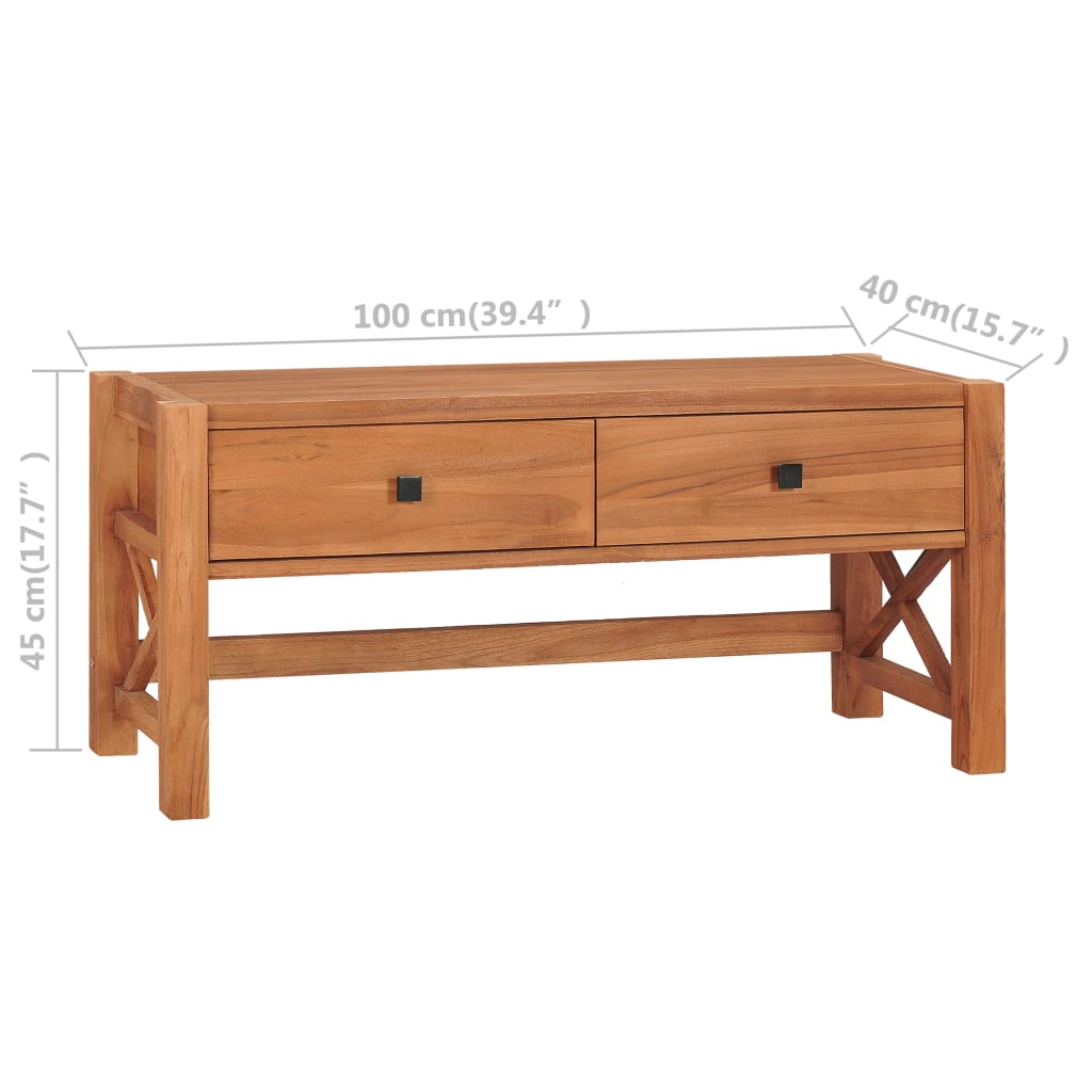 Újrahasznosított tíkfa tv-szekrény 100 x 40 x 45 cm Újrahasznosított tíkfa tv-szekrény 100 x 40 x 45 cm
