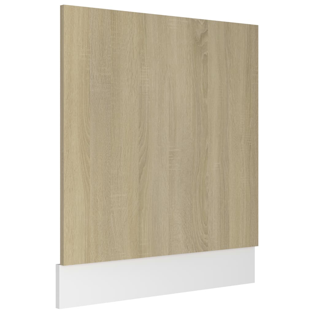 Sonoma-tölgy forgácslap mosogatógép-panel 59,5 x 3 x 67 cm