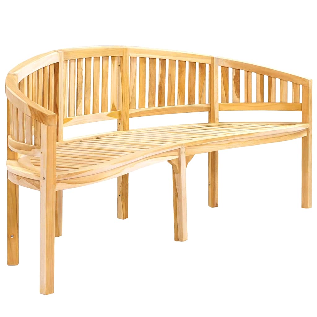 Tömör tíkfa banán alakú pad 200 cm