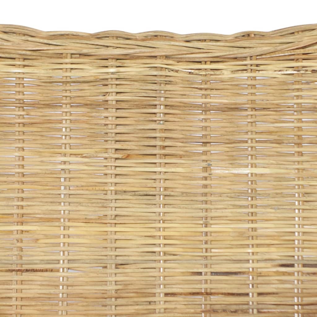 Kétszemélyes természetes rattan és vászon kanapészett Kétszemélyes természetes rattan és vászon kanapészett