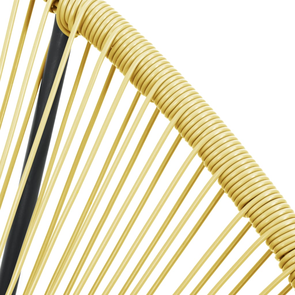 Bézs polyrattan kültéri acapulco szék