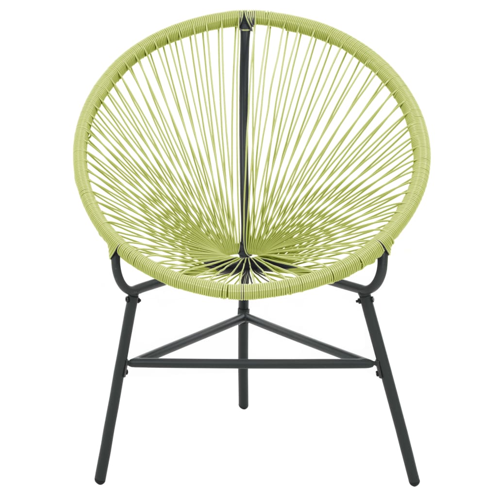 Zöld polyrattan kerti acapulco szék