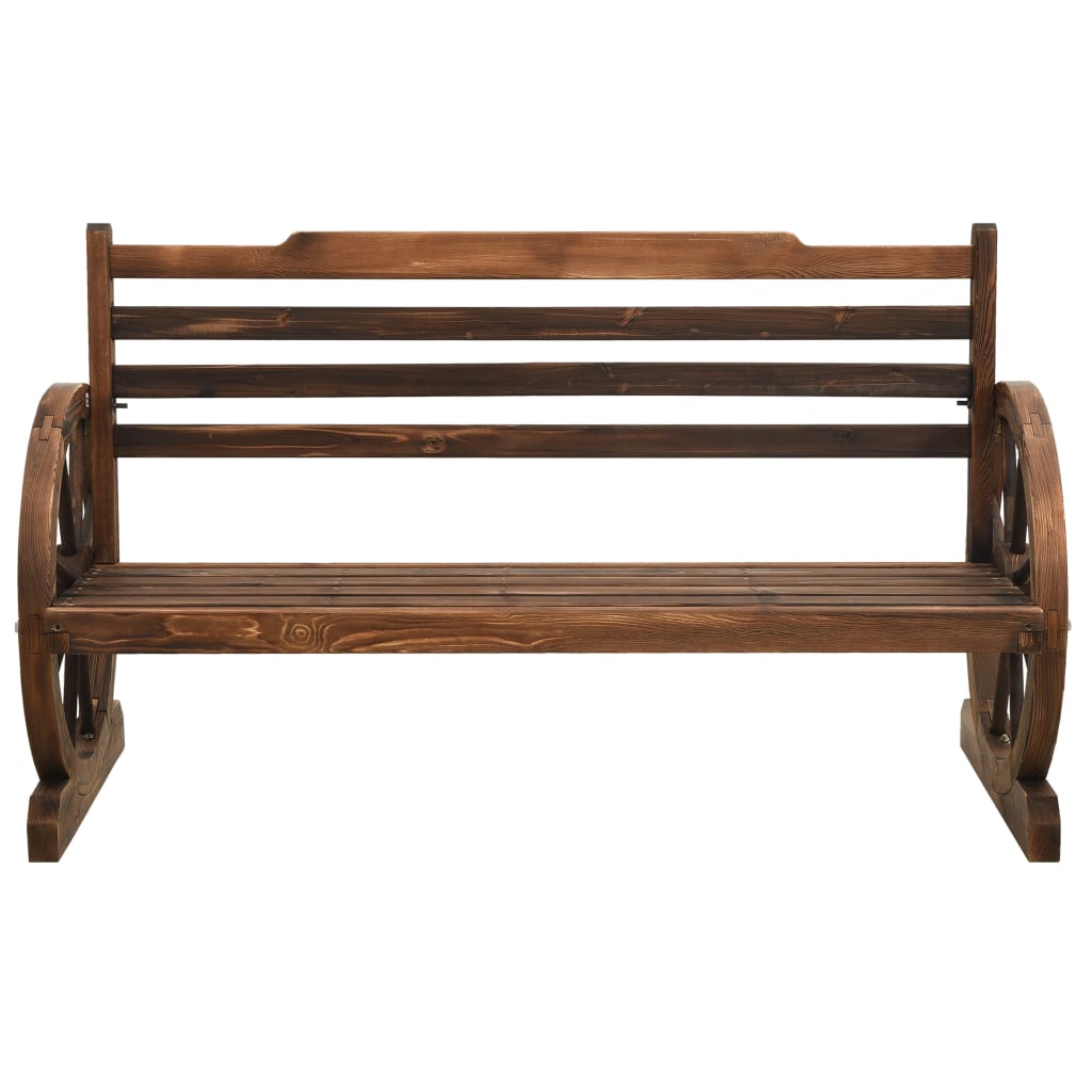 Tömör fenyőfa kerti pad 112 cm