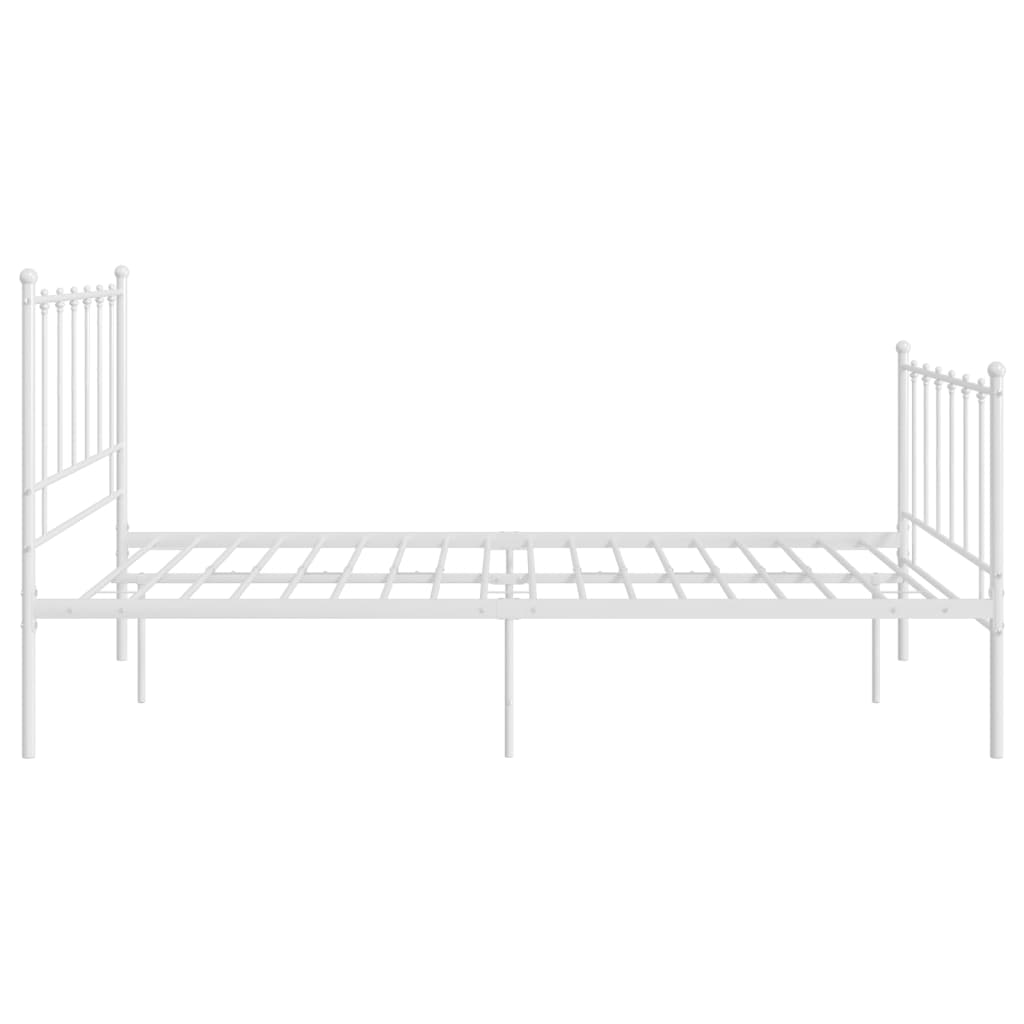 Fehér fém ágykeret 120 x 200 cm