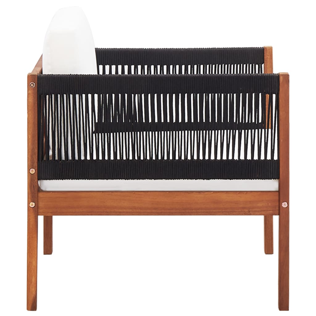 Tömör akácfa kerti szék párnával