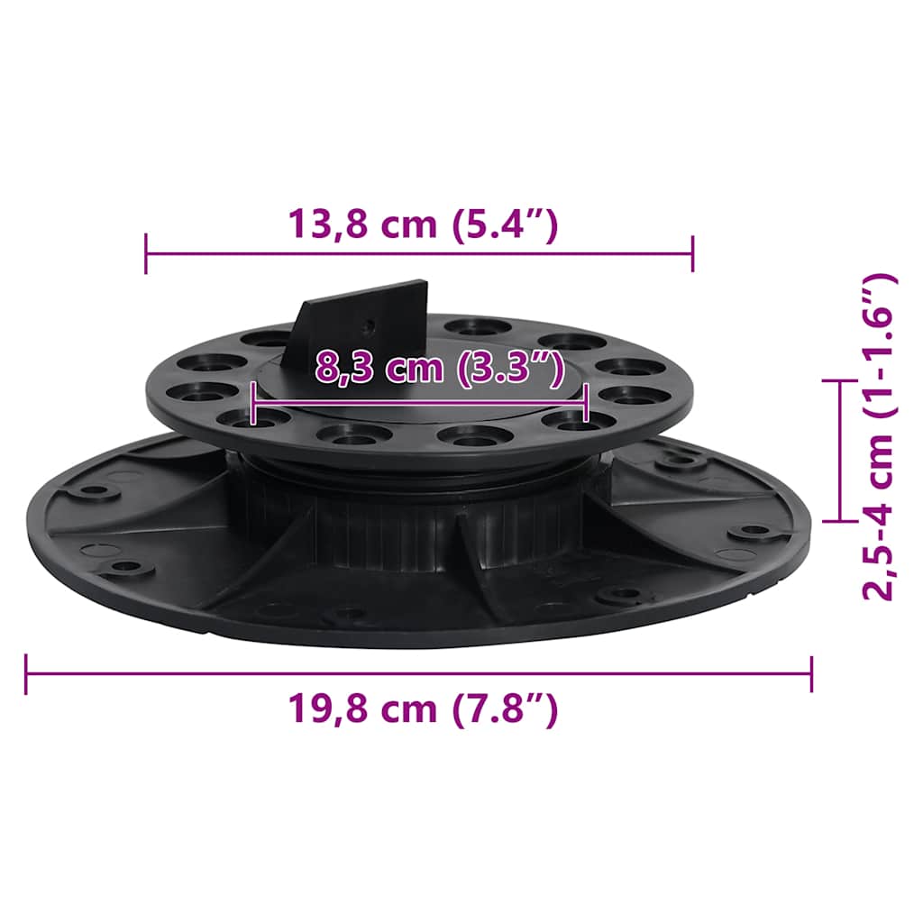 10 db állítható láb deszkázathoz 25-40 mm