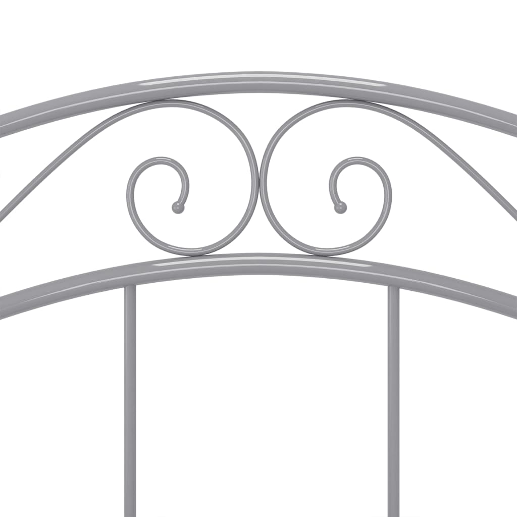 Szürke fém ágykeret 90 x 200 cm