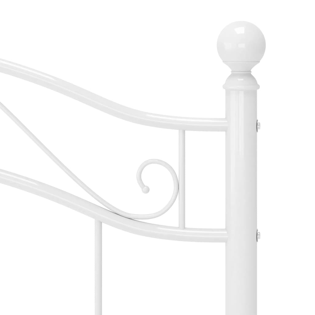 Fehér fém ágykeret 100 x 200 cm