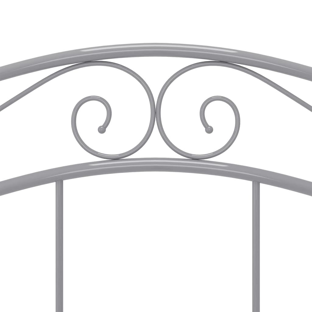 Szürke fém ágykeret 120 x 200 cm