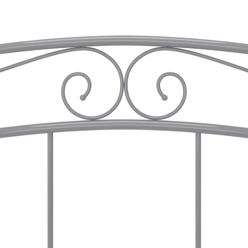 Szürke fém ágykeret 160 x 200 cm