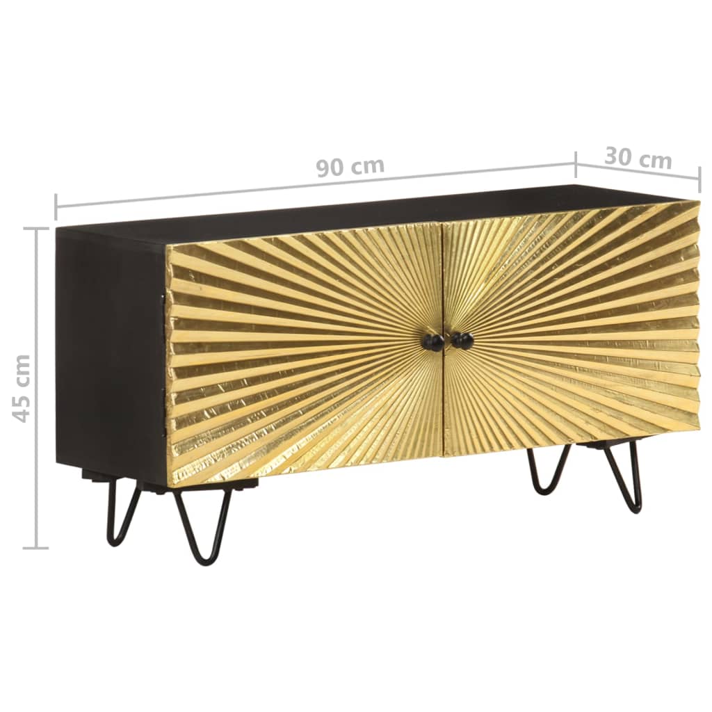 Tömör mangófa tv-szekrény 90 x 30 x 45 cm Tömör mangófa tv-szekrény 90 x 30 x 45 cm