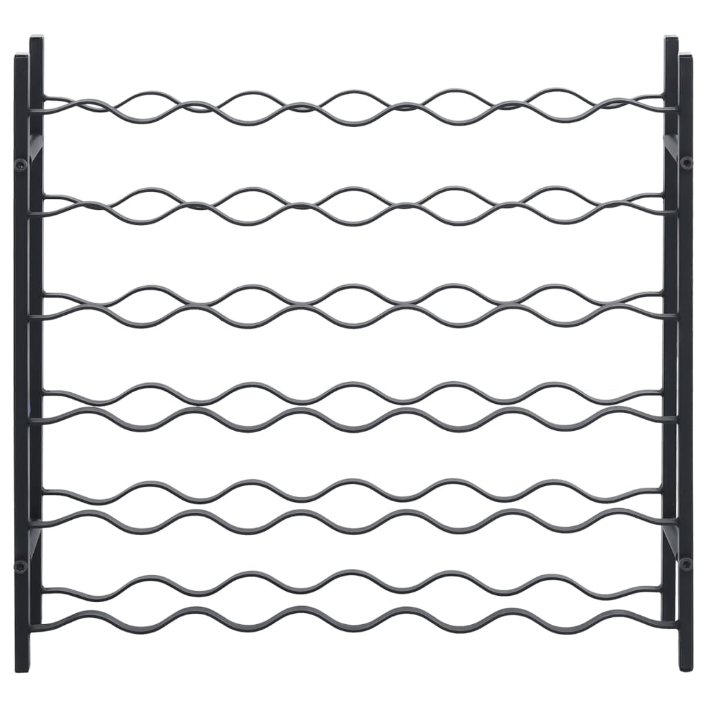 Fekete vas bortartó állvány 36 palacknak